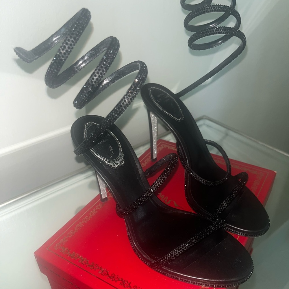 Rene Caovilla Heels! Only worn once!! Comes with box! 💯 Authentic